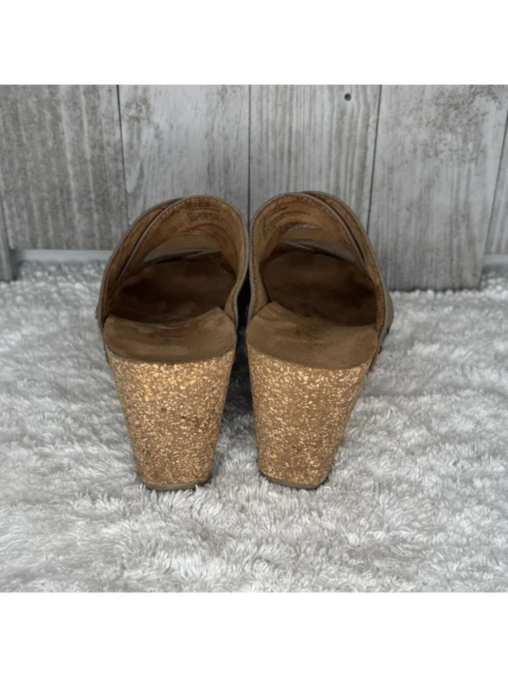Vintage 7 Eight Wedge Platform Sandals 6 M